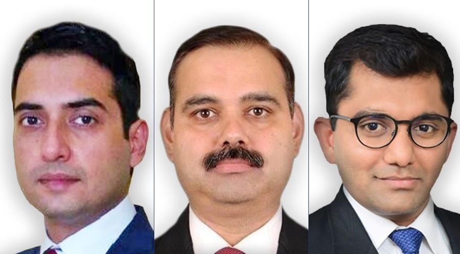 L to R: Sharma, Misra and Gupta give boost to HSA regulatory practice