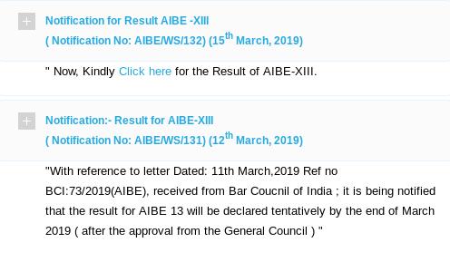 AIBE 13 results are now out, 11 weeks post exam