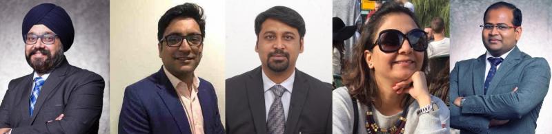 Of original team of 9, 7 now confirmed to join DSK: Singh, Pai, Chandrasekhar, Chadha, Khard (l to r)