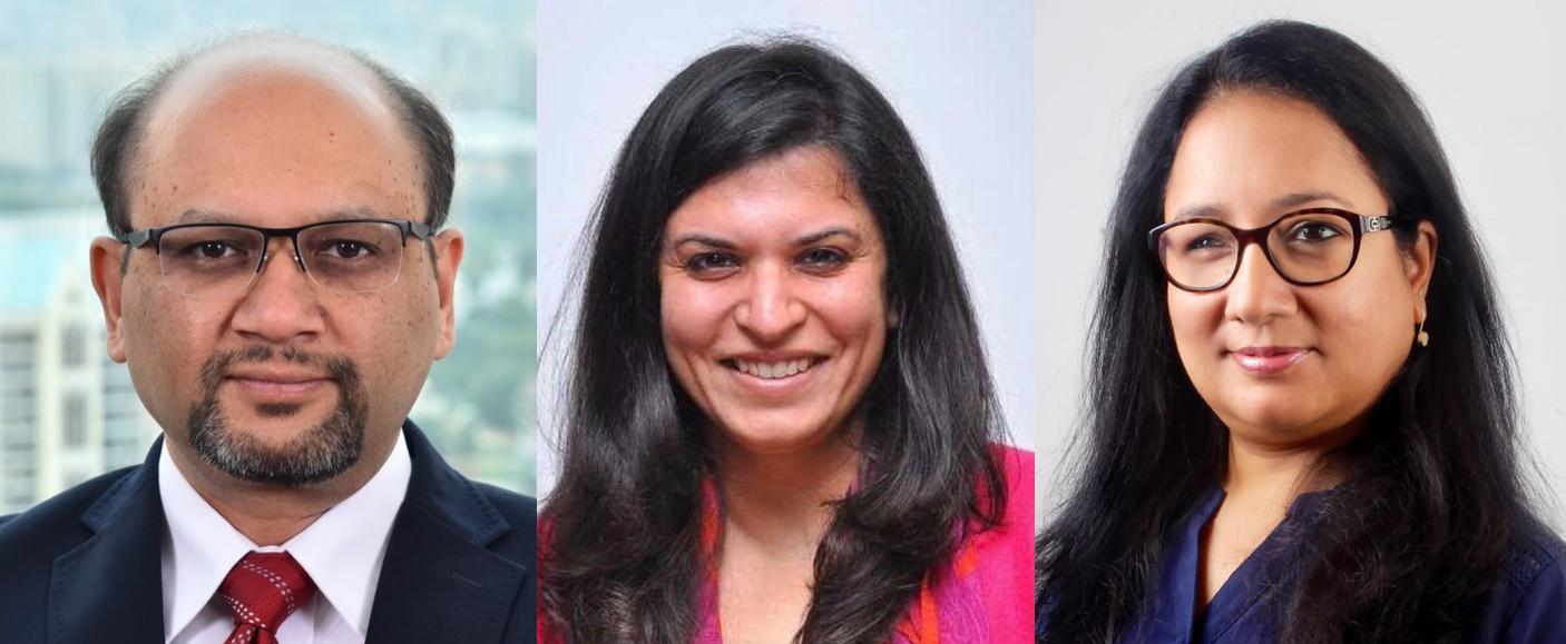 Baliga (left) moves on to head Bayer, Wadhwa, Jain split GSK legal departments (l to r)