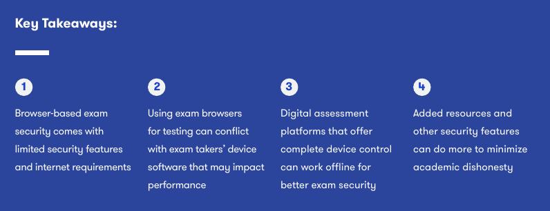 Why online browsers are apparently not good enough for online exams (via ExamSoft marketing presentation)