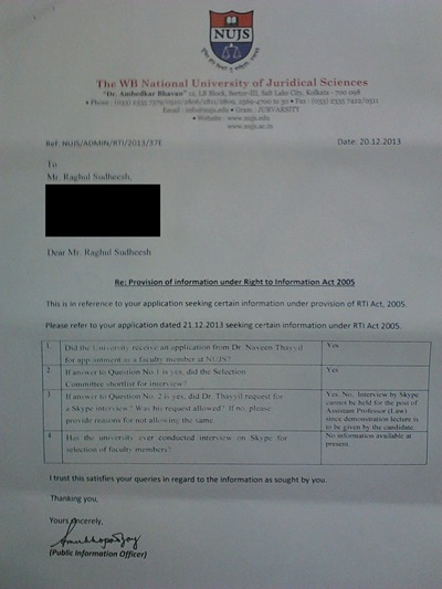RTI response to Raghul Sudhesh (click for large picture)