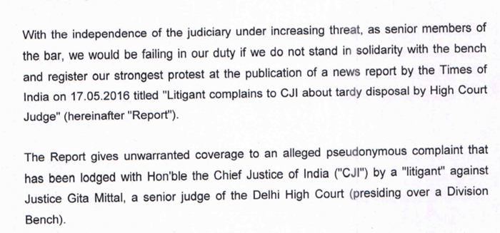 Seniors didn't like TOI's journalism on Delhi judge's 'tardy' speed