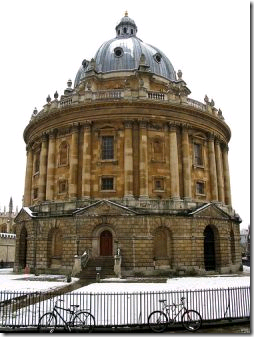 The Radcliffe Camera is a cold, cold place in winter