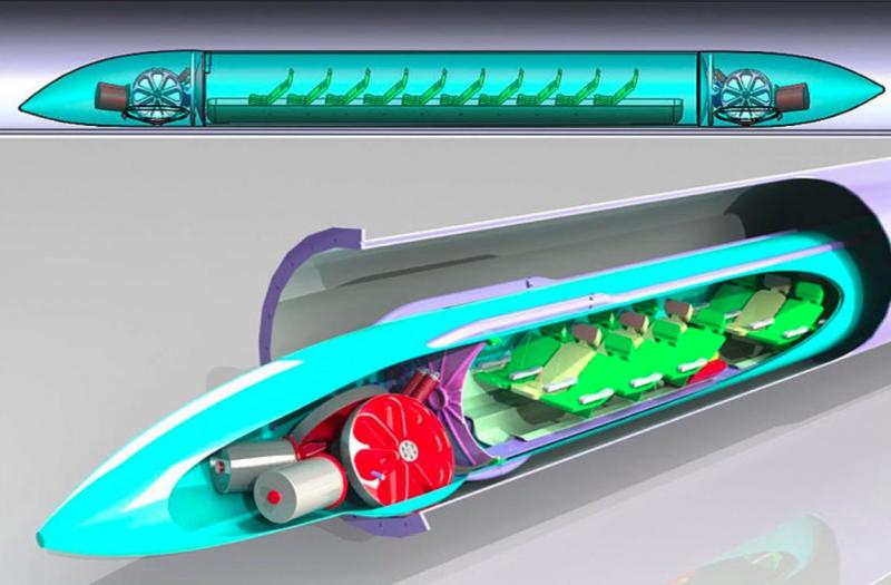 A hyperloop, in theory