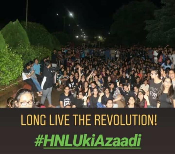 HNLU students call for freedom after VC tenure impeached by HC