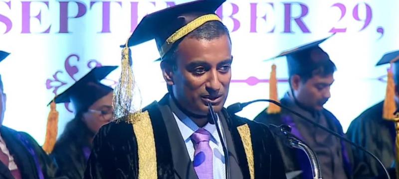 New NLS VC Sudhir Krishnaswamy led his first convocation on Sunday
